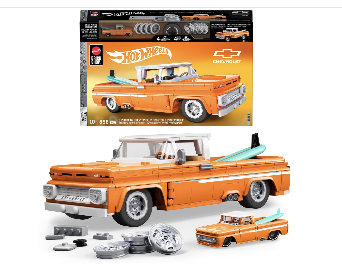 Mattel Brick Shop Hot Wheels Custom '62 Chevy Pickup