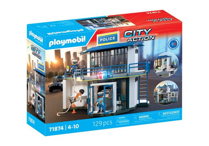 PLAYMOBIL 71874 Politiebureau met onderzoeksruimte