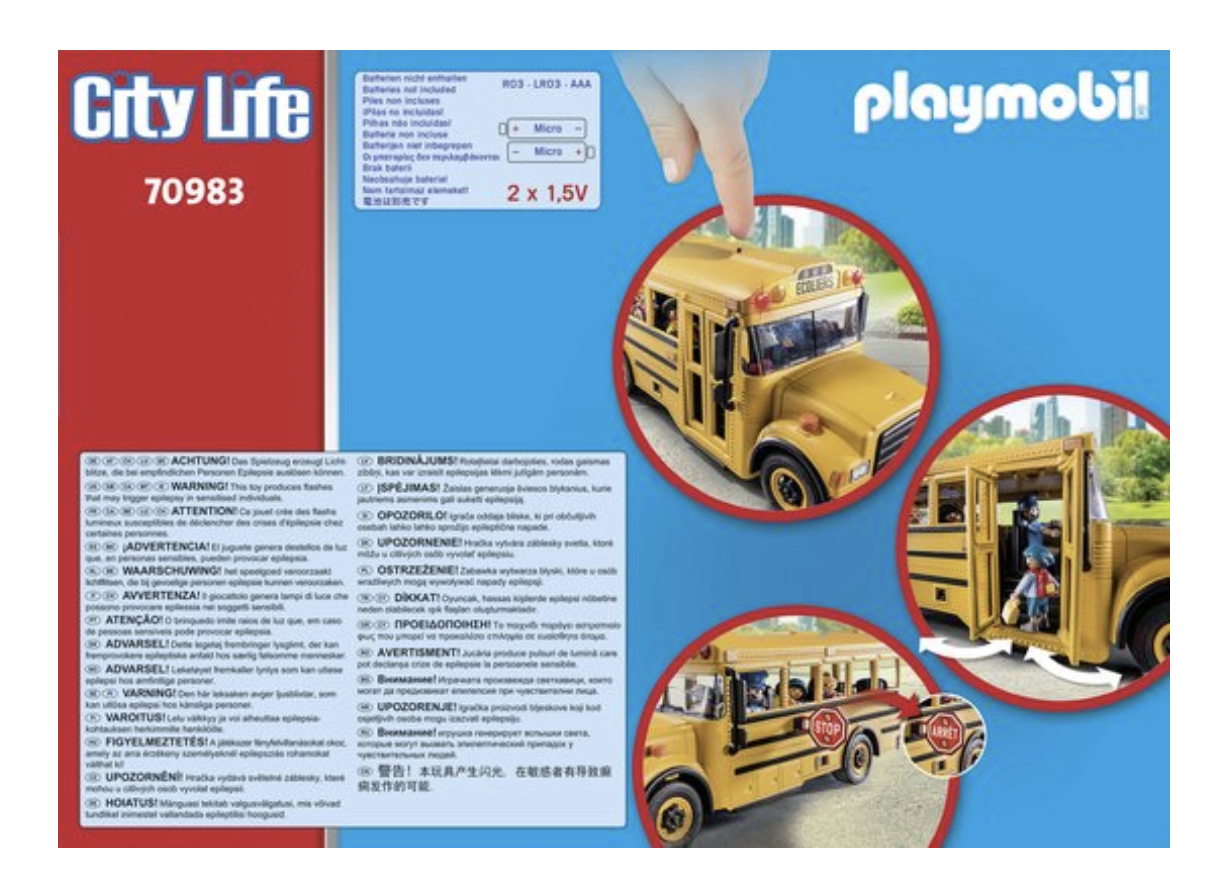 PLAYMOBIL 70983 Amerikaanse schoolbus
