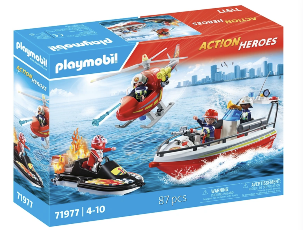 PLAYMOBIL 71977 Brandweeroperatie met Onderwatermotor
