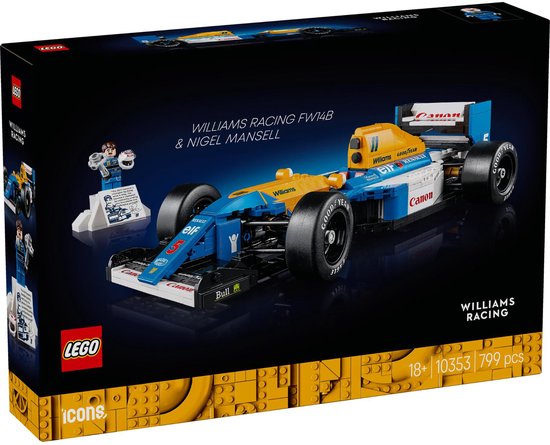 LEGO 10353 Williams Racing FW14B en Nigel Mansell